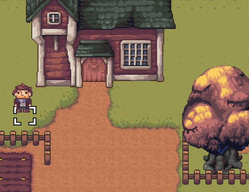 A pixelart of an post-apocalyptic farm game Hot Cow.